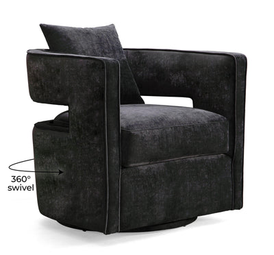 Kennedy Black Swivel Chair