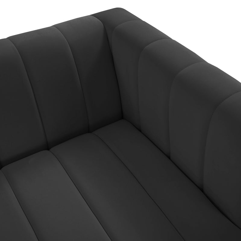 Norah Black Velvet Sofa
