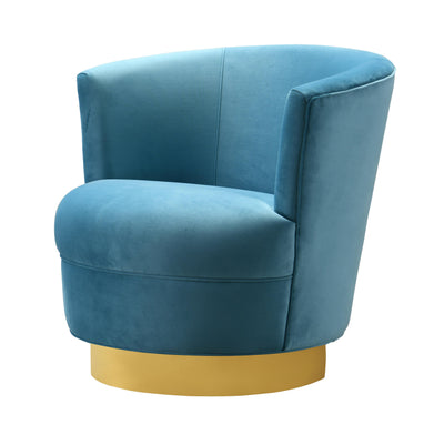Noah Lake Blue Swivel Chair