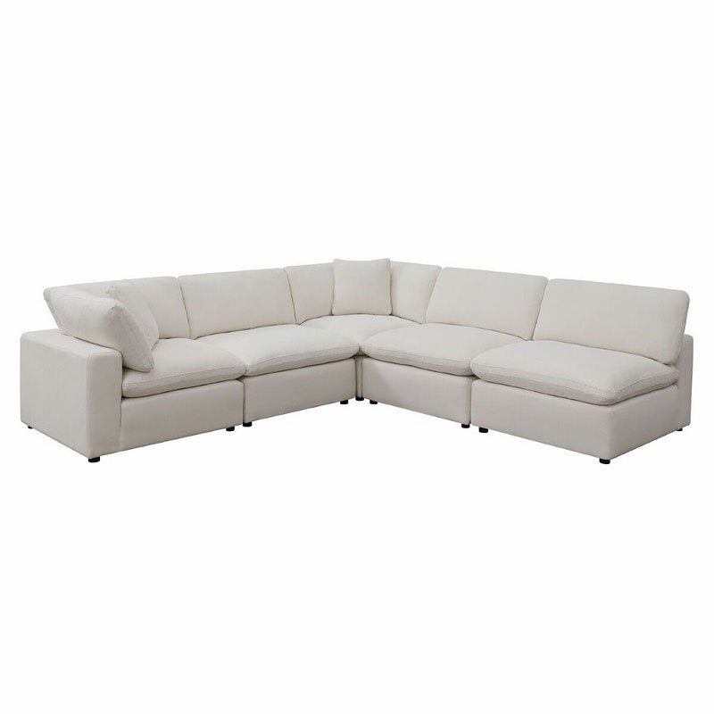 Cloud 9 Cotton Armless Sectional