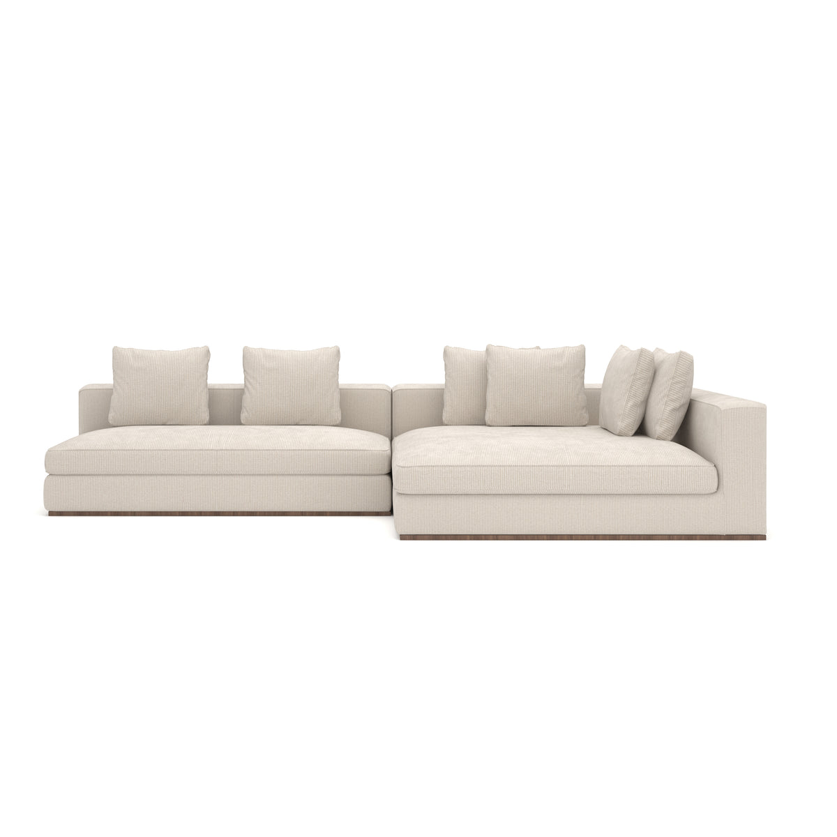 Bello RT Chaise Sectional - Ivory