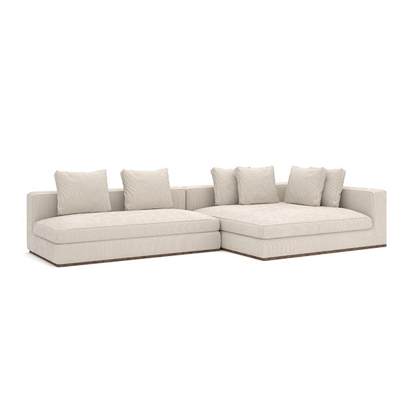 Bello RT Chaise Sectional - Ivory