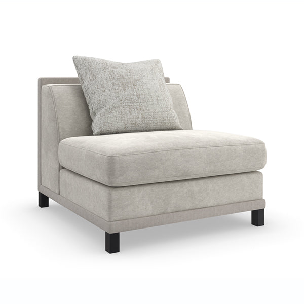 Caracole Upholstery - Tuxedo Armless Chair
