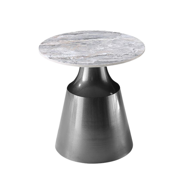 Great Wave Sintered Stone End Table