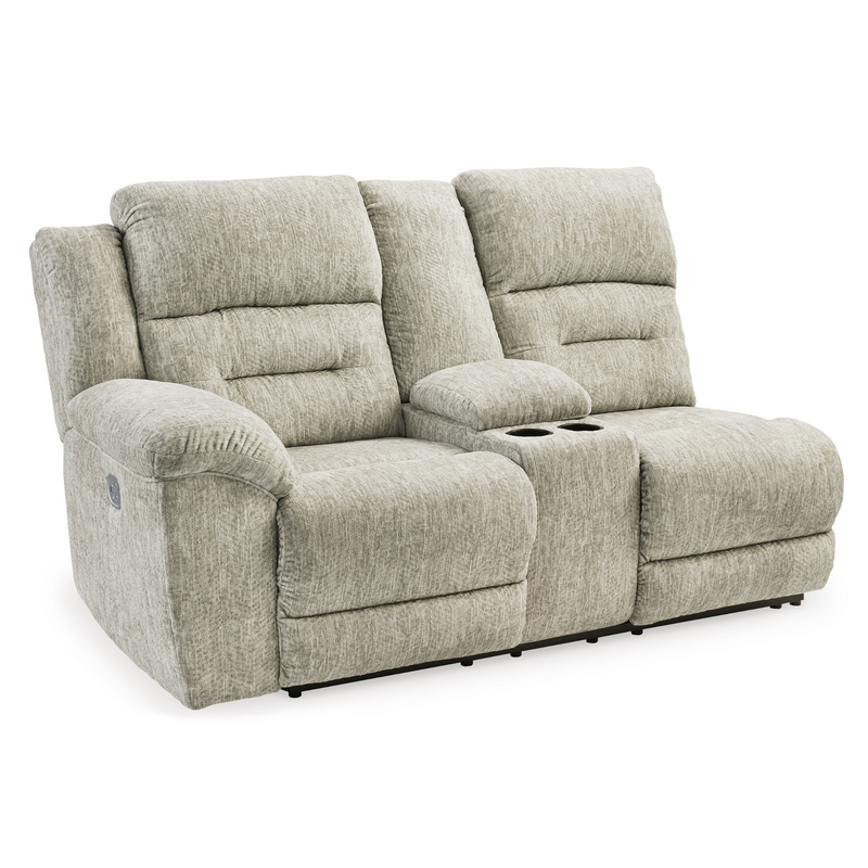 Family Den Left-Arm Facing Power Reclining Loveseat with Console