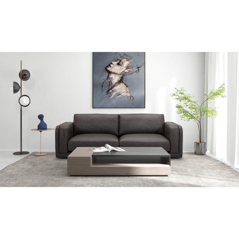 Densler Black 3.5 Seater Sofa (248cm)