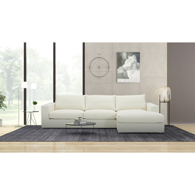 Off white right chaise sectional
