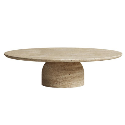 Matt Travertine Cocktail Table