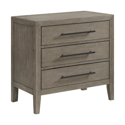 Versailles Contemporary 3-Drawer Nightstand With Usb