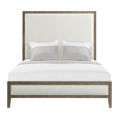Versailles Contemporary White Bouclé Bed