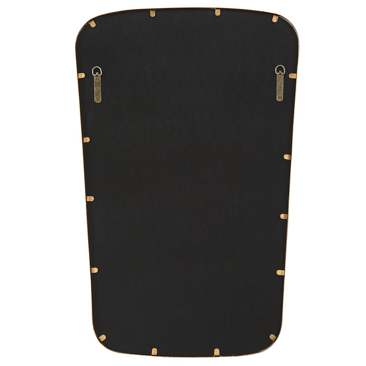 Curved Gold Leaf Mirror