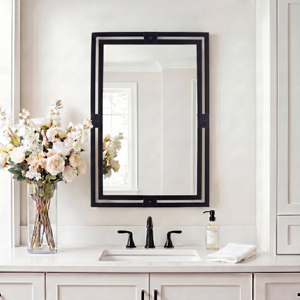 Industrial Double-Frame Mirror