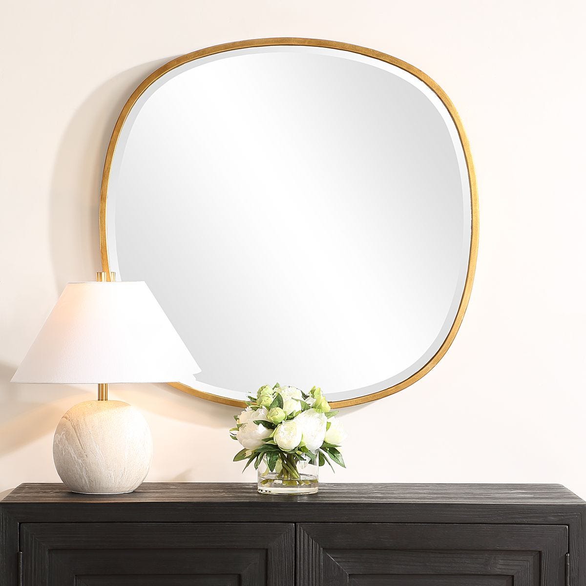 Gold Leaf Organic Mirror