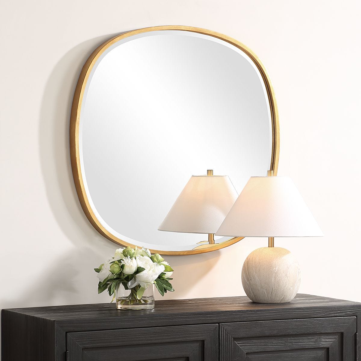 Gold Leaf Organic Mirror