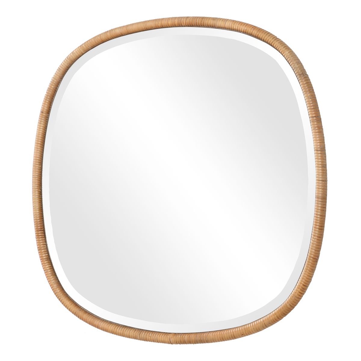 Natural Rattan Organic Mirror