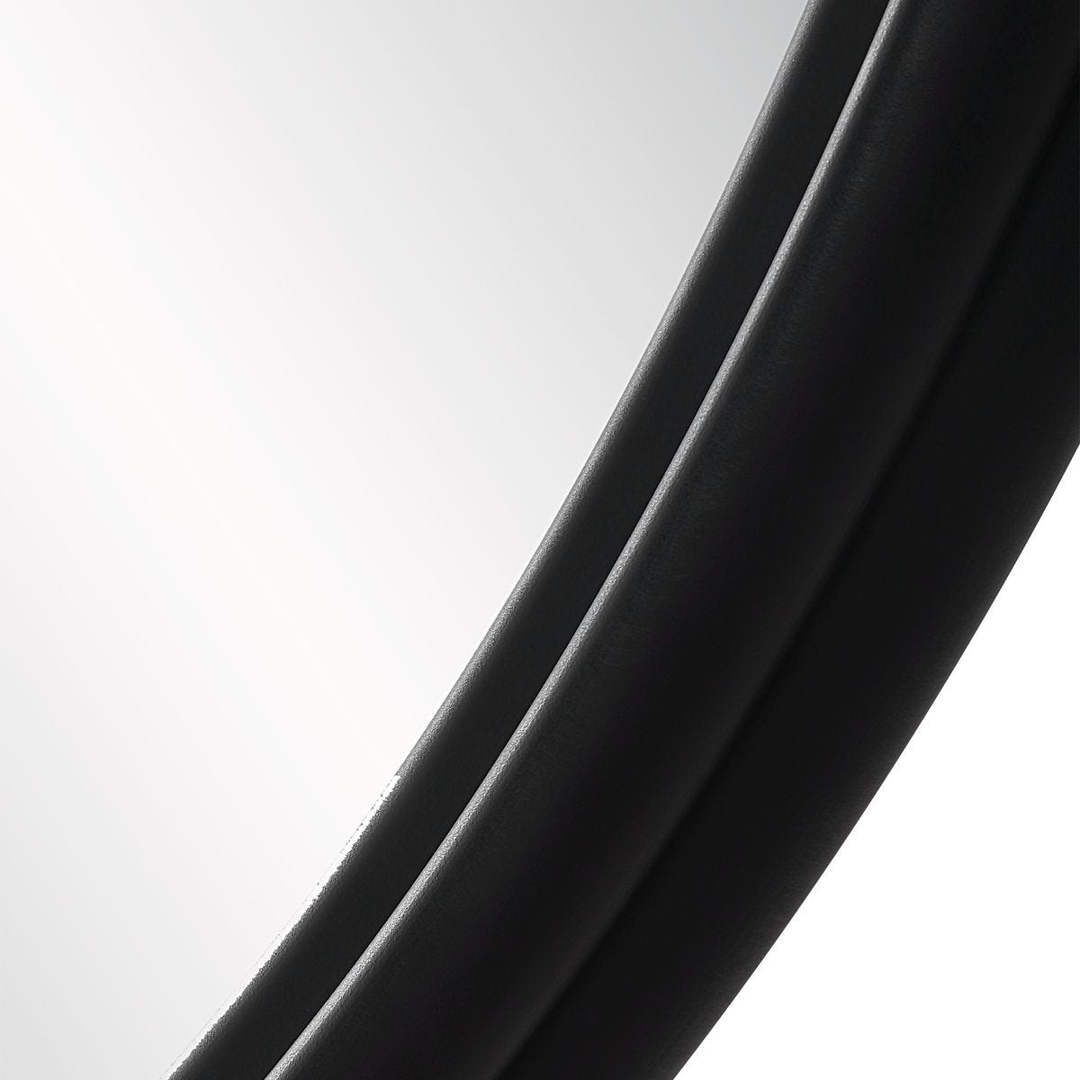 Stacked Black Round Mirror
