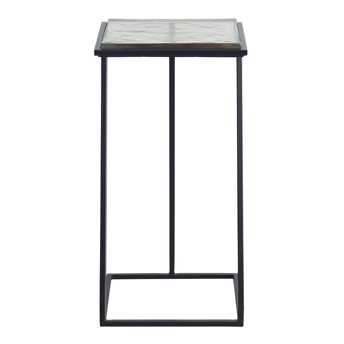 Angled Cast Glass Accent Table
