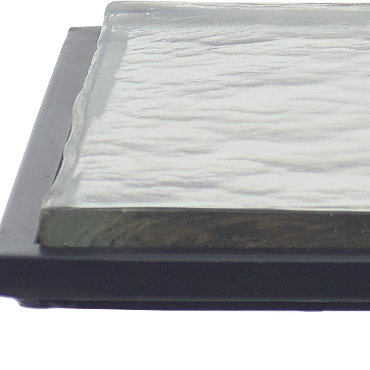 Angled Cast Glass Accent Table