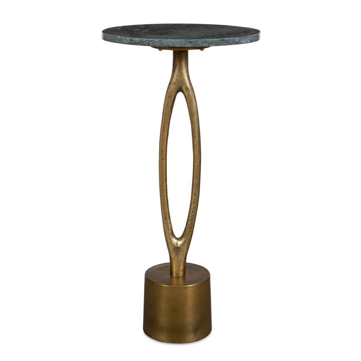 Emerald Marble Accent Table