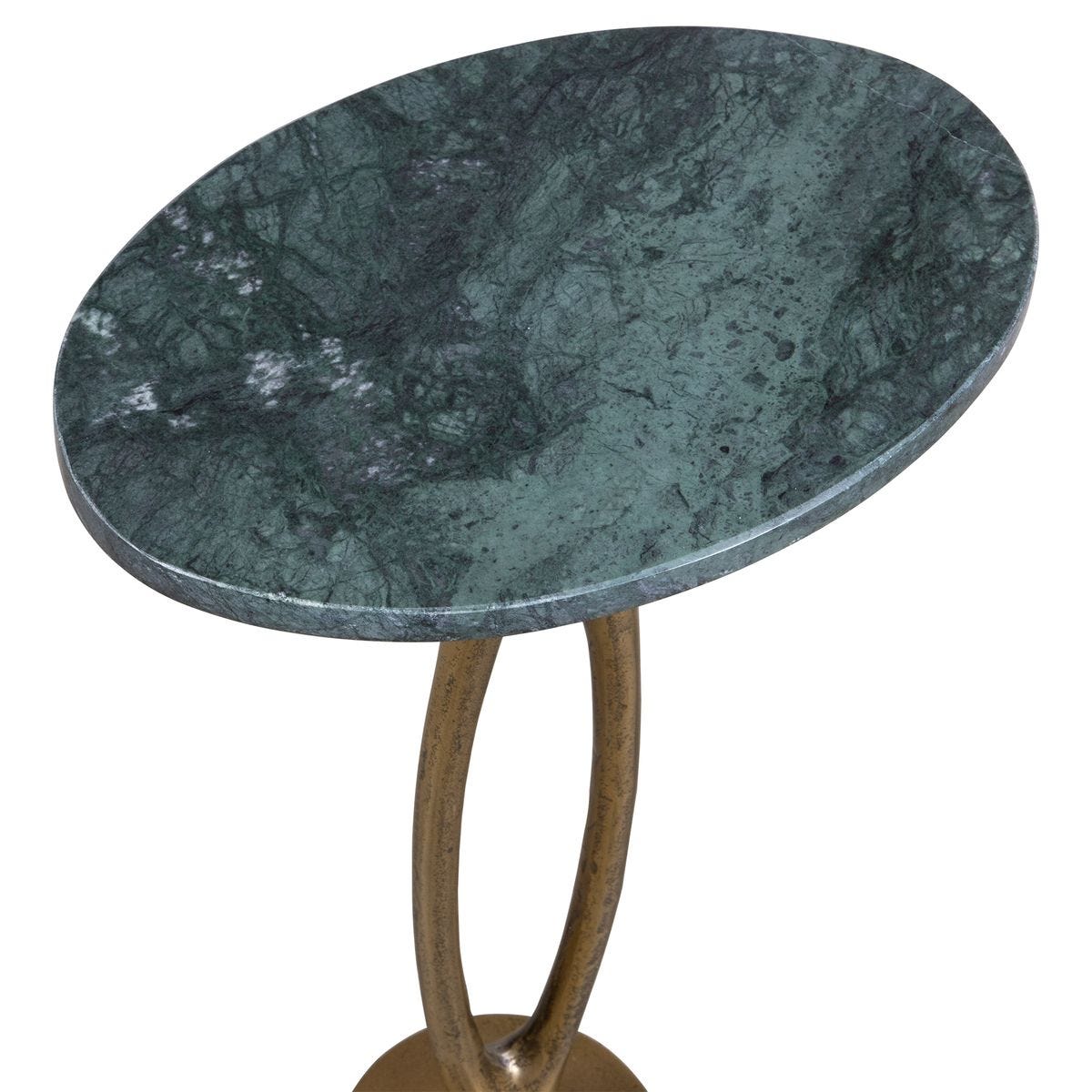 Emerald Marble Accent Table