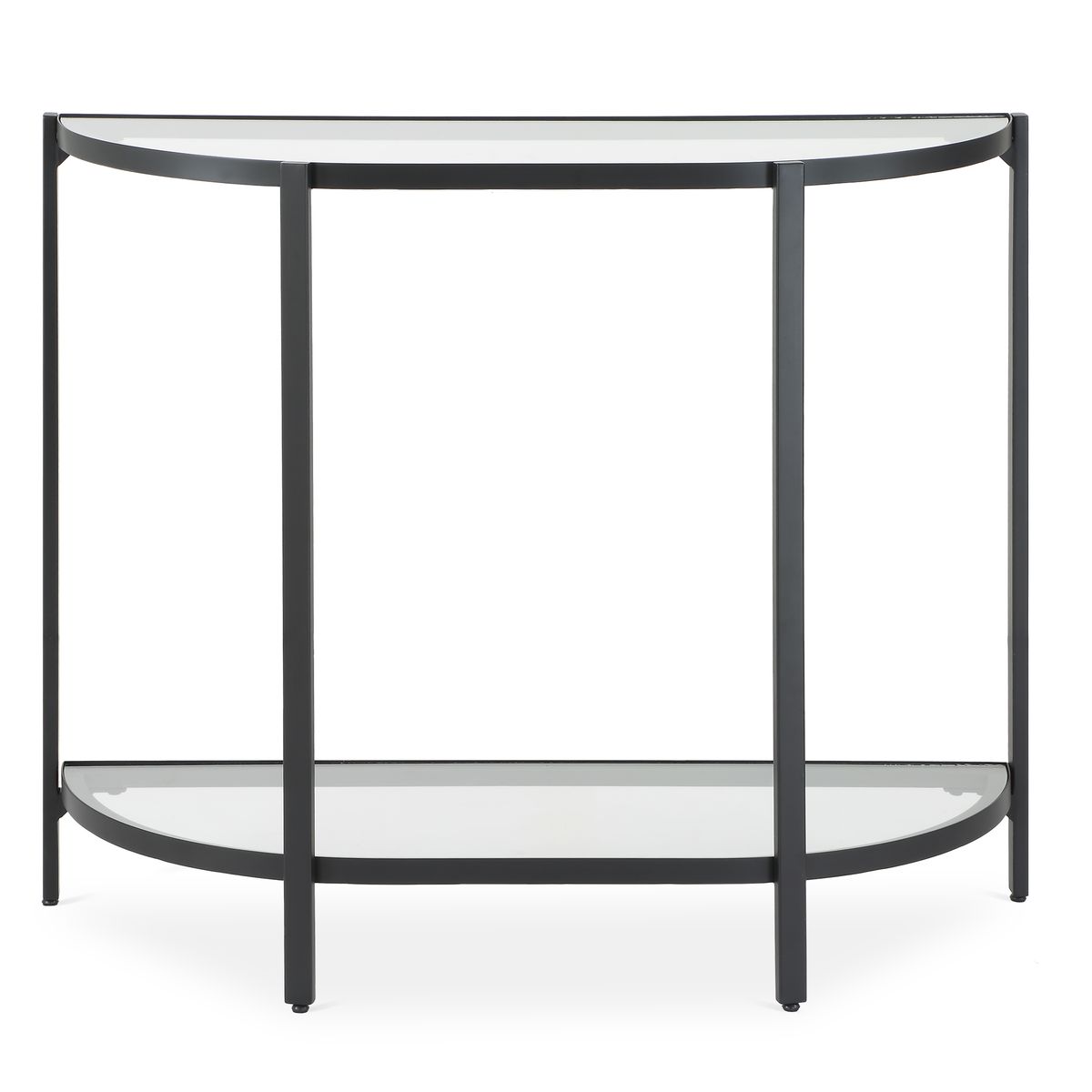 Demilune Glass Console