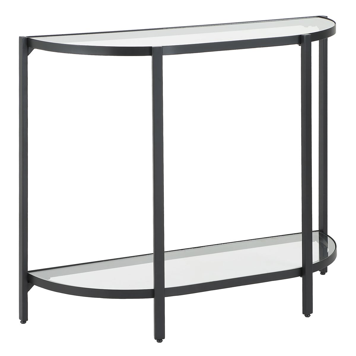 Demilune Glass Console