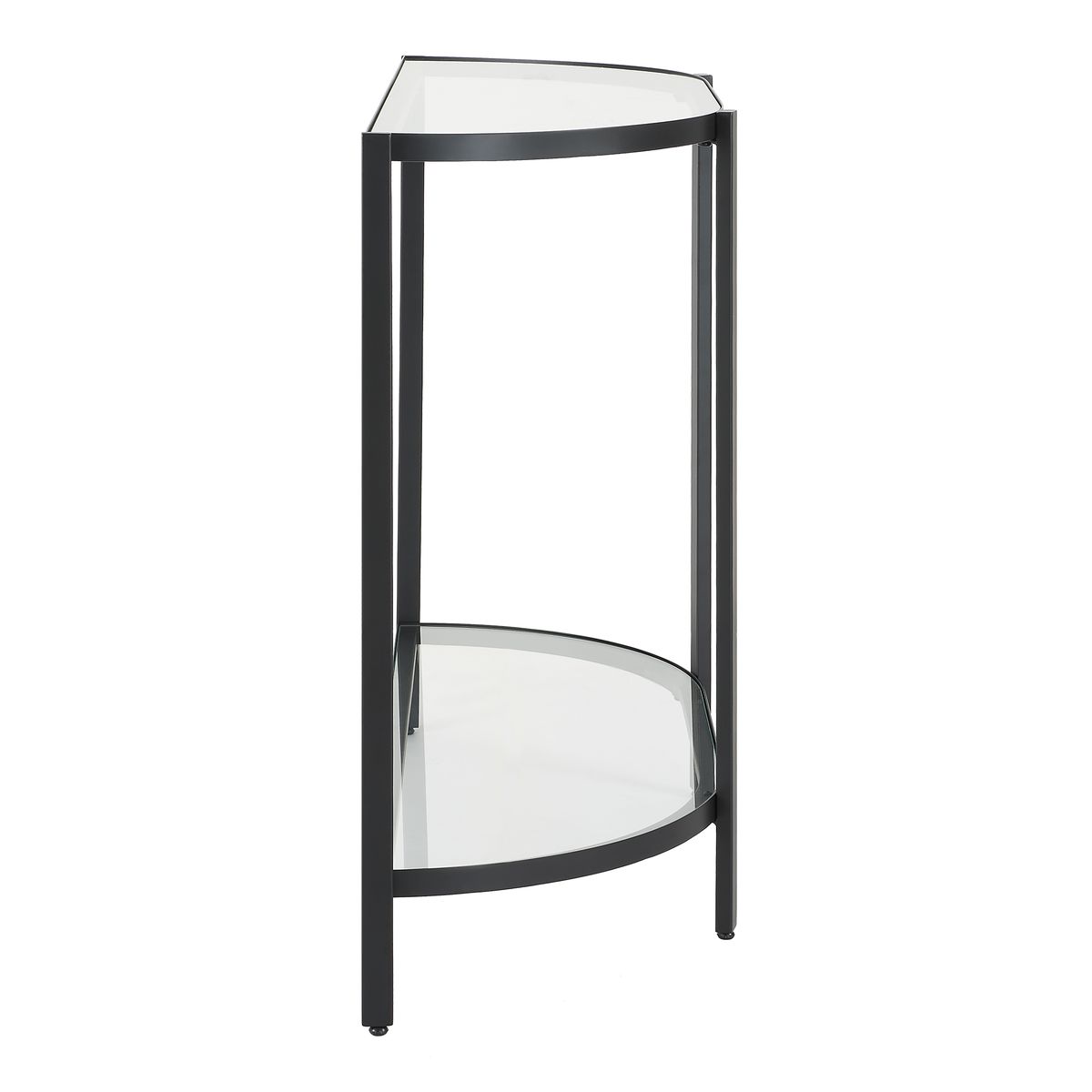 Demilune Glass Console