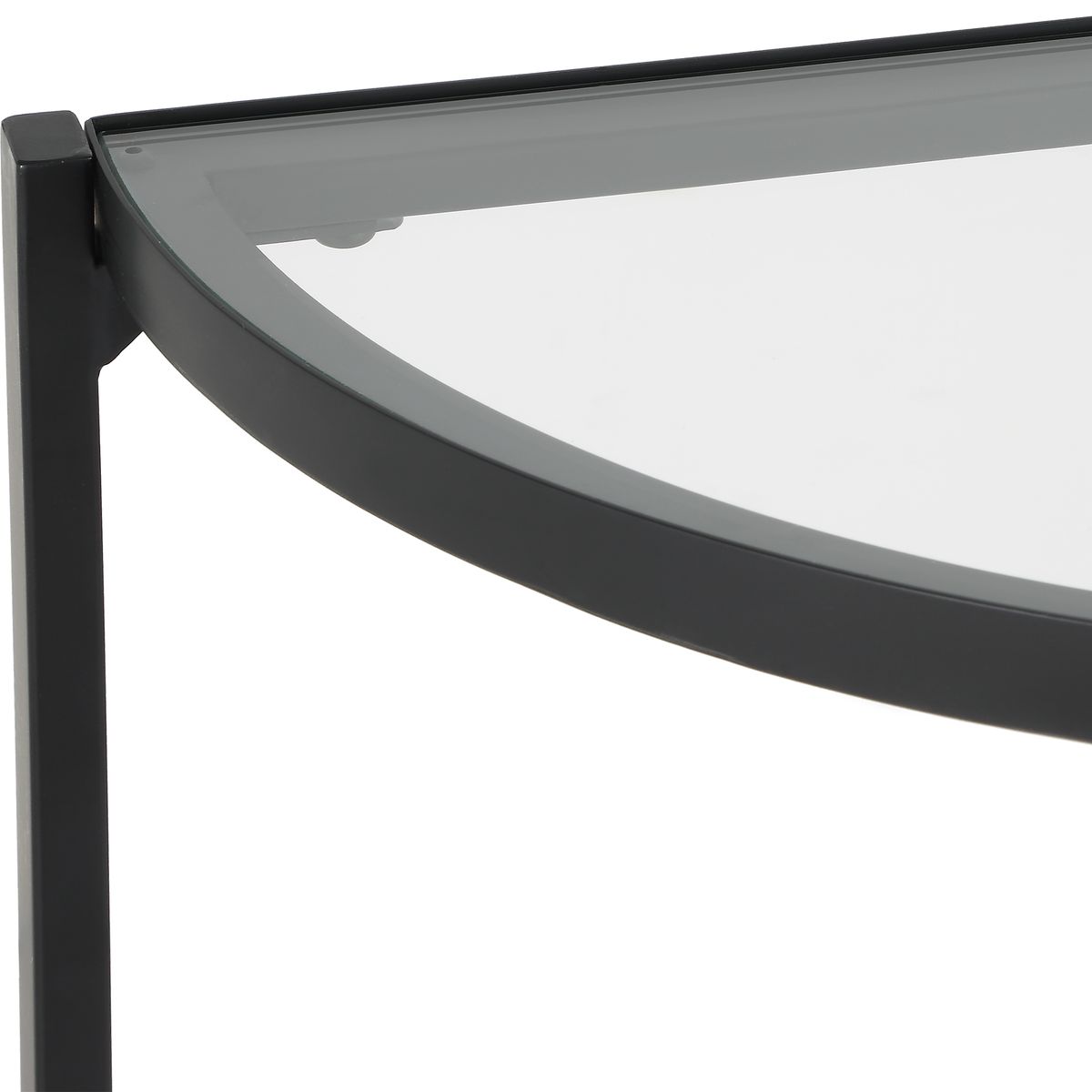 Demilune Glass Console