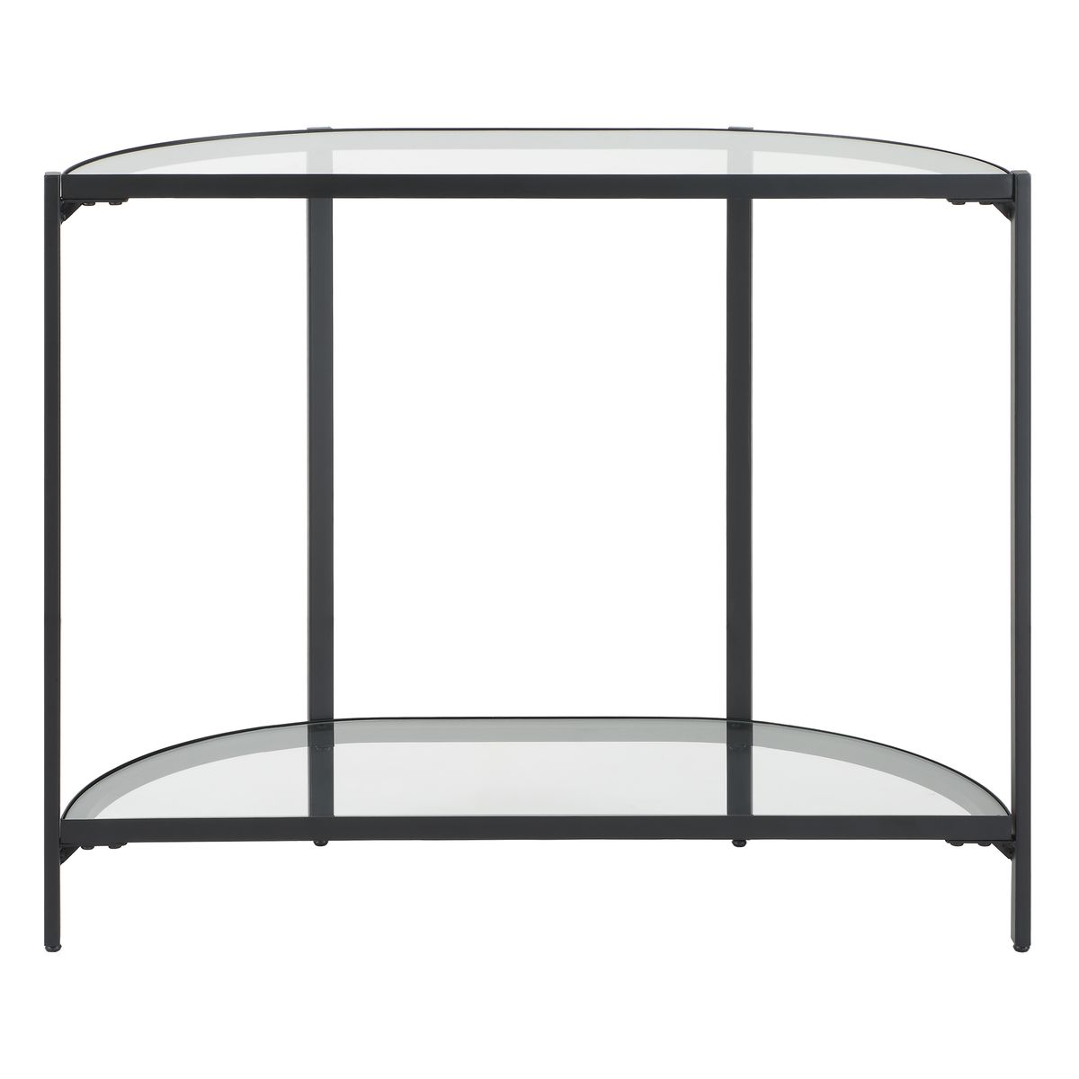 Demilune Glass Console