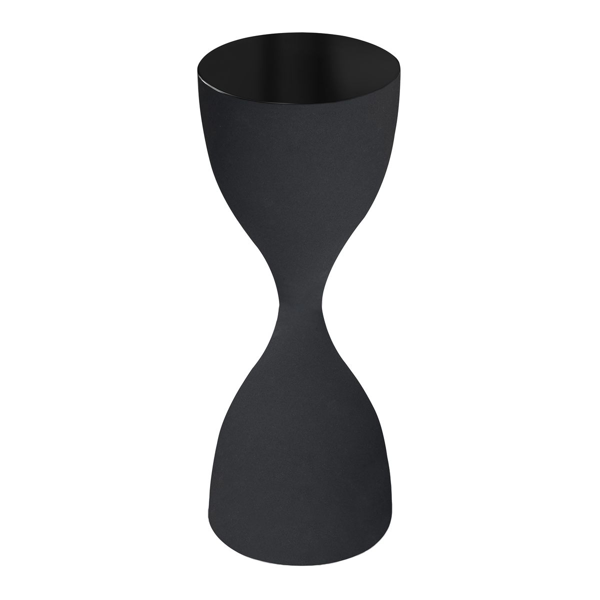 Hourglass Black Accent Table