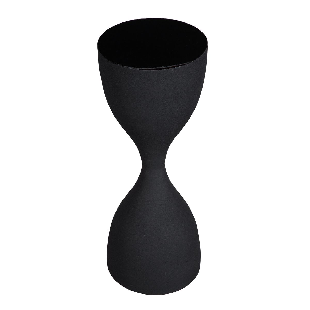 Hourglass Black Accent Table