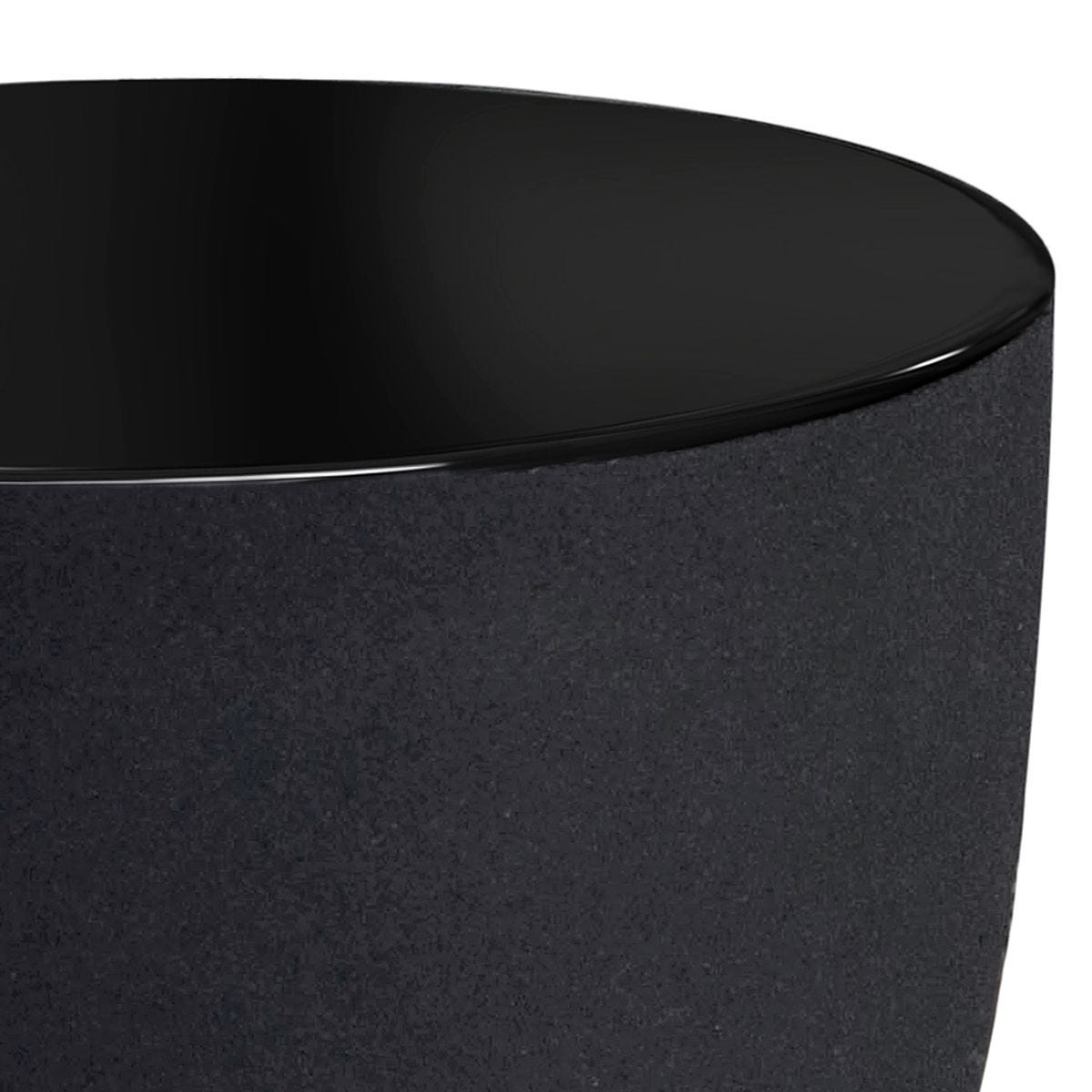 Hourglass Black Accent Table