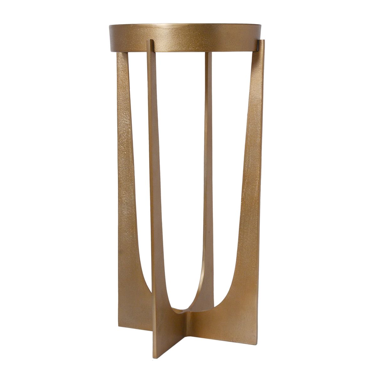 Brass Tray Accent Table