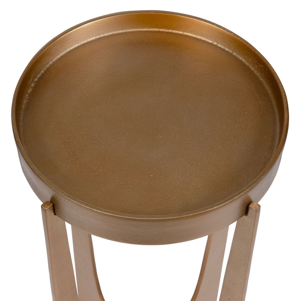 Brass Tray Accent Table