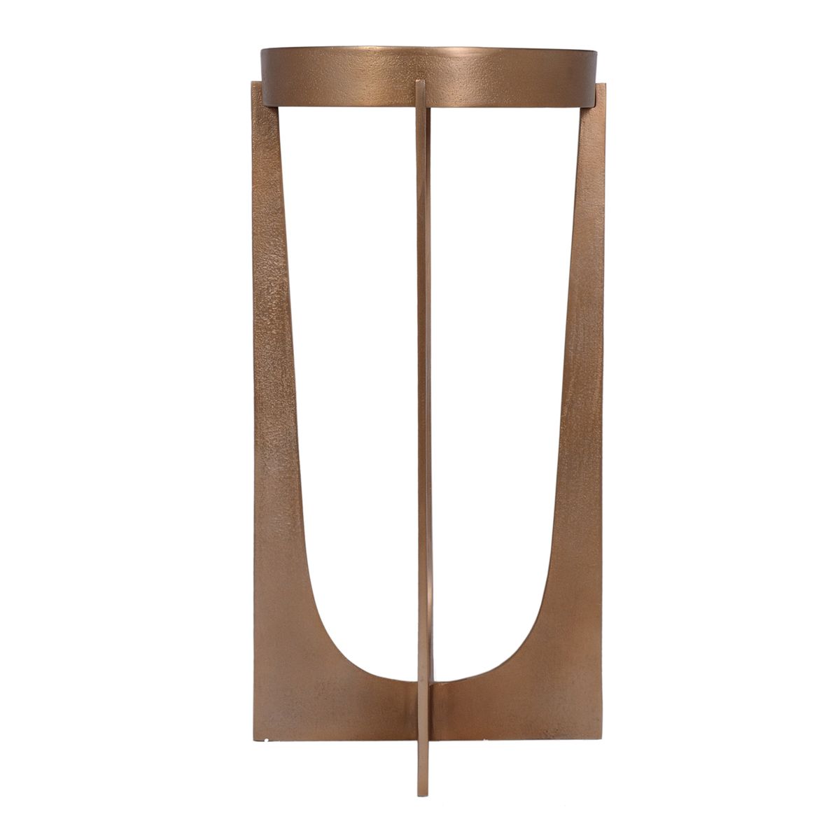 Brass Tray Accent Table