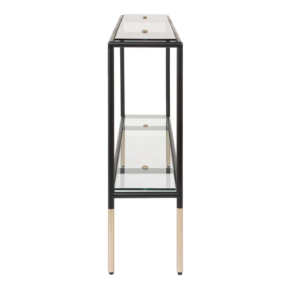 Black & Gold Floating Console