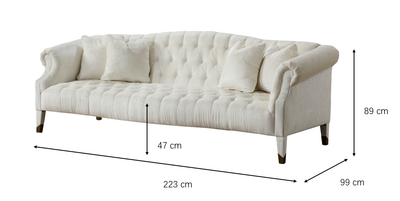 Noha 3 Seater Sofa (223cm)