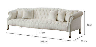 Noha 4 Seater Sofa (253cm)