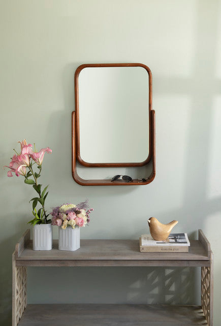 Ellora Wall Mirror With Shelf