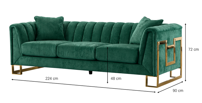 Gaia Exquisite Sofa (224cm)