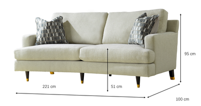 Morocco 3 Seater Sofa (221cm)