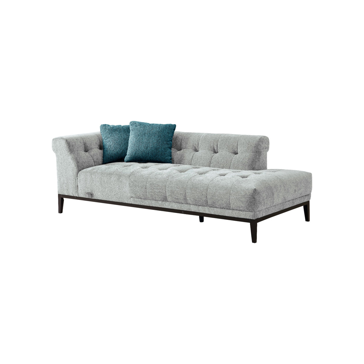 Agate Sliver Grey Right Chaise Sectional