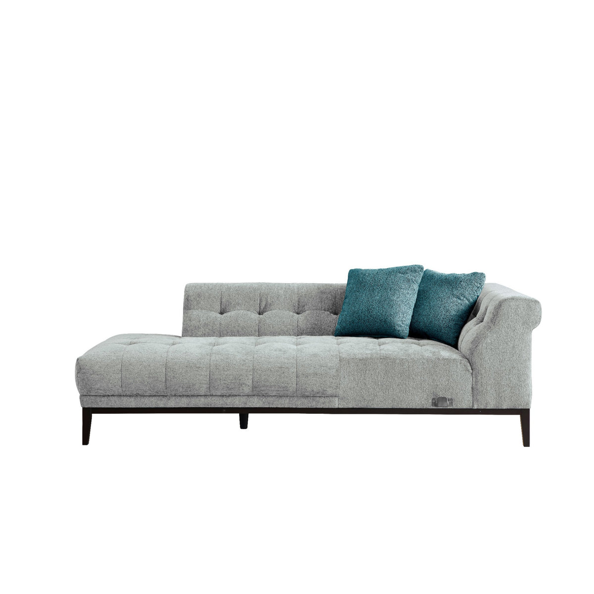 Agate Sliver Grey Left Chaise Sectional