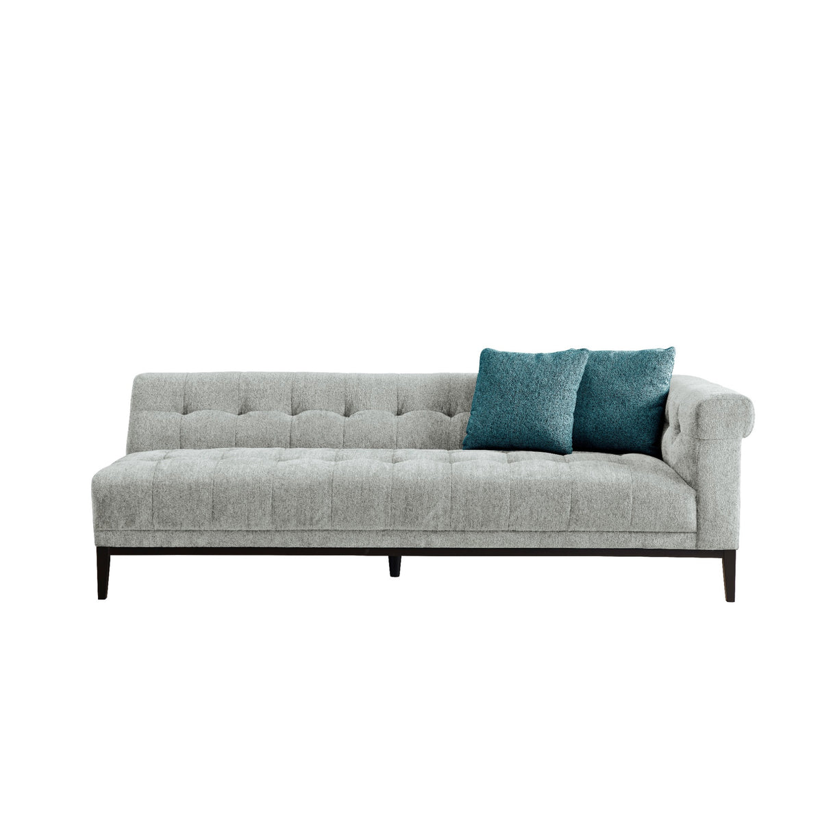 Agate Sliver Grey Left Chaise Sectional