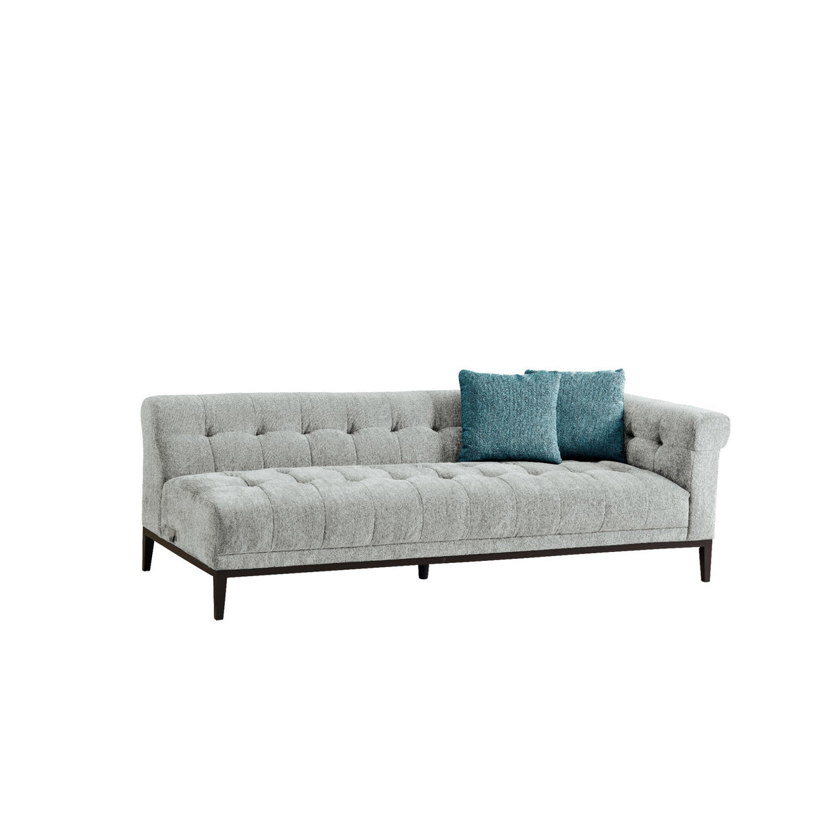Agate Sliver Grey Left Chaise Sectional