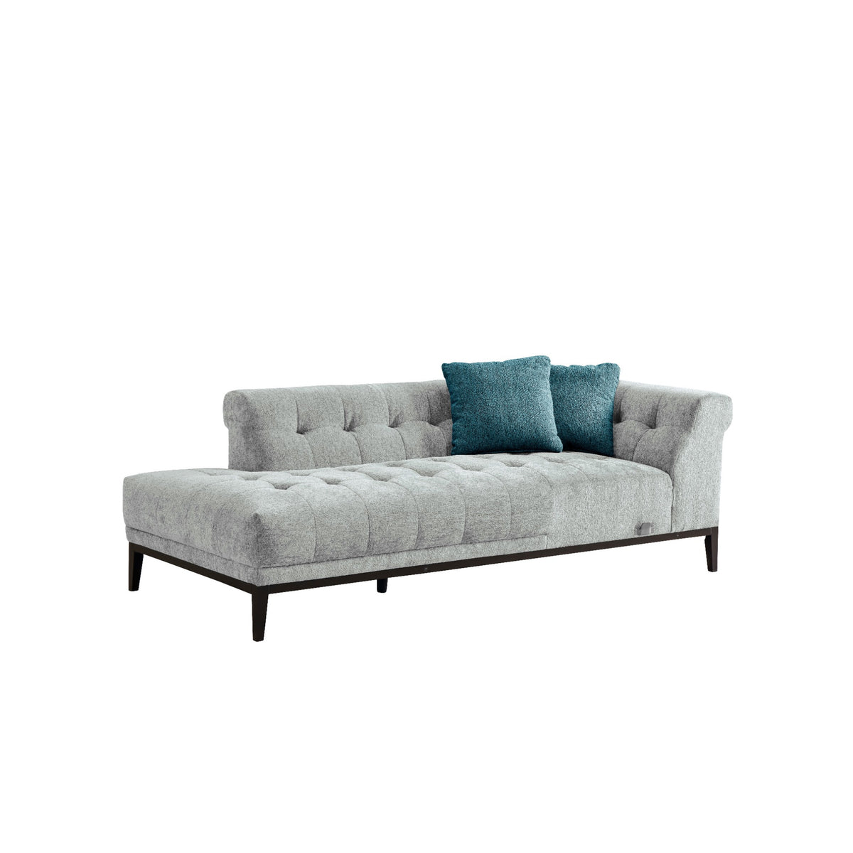Agate Sliver Grey Left Chaise Sectional