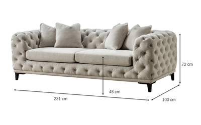 Tuft Opulent Sofa (231cm)