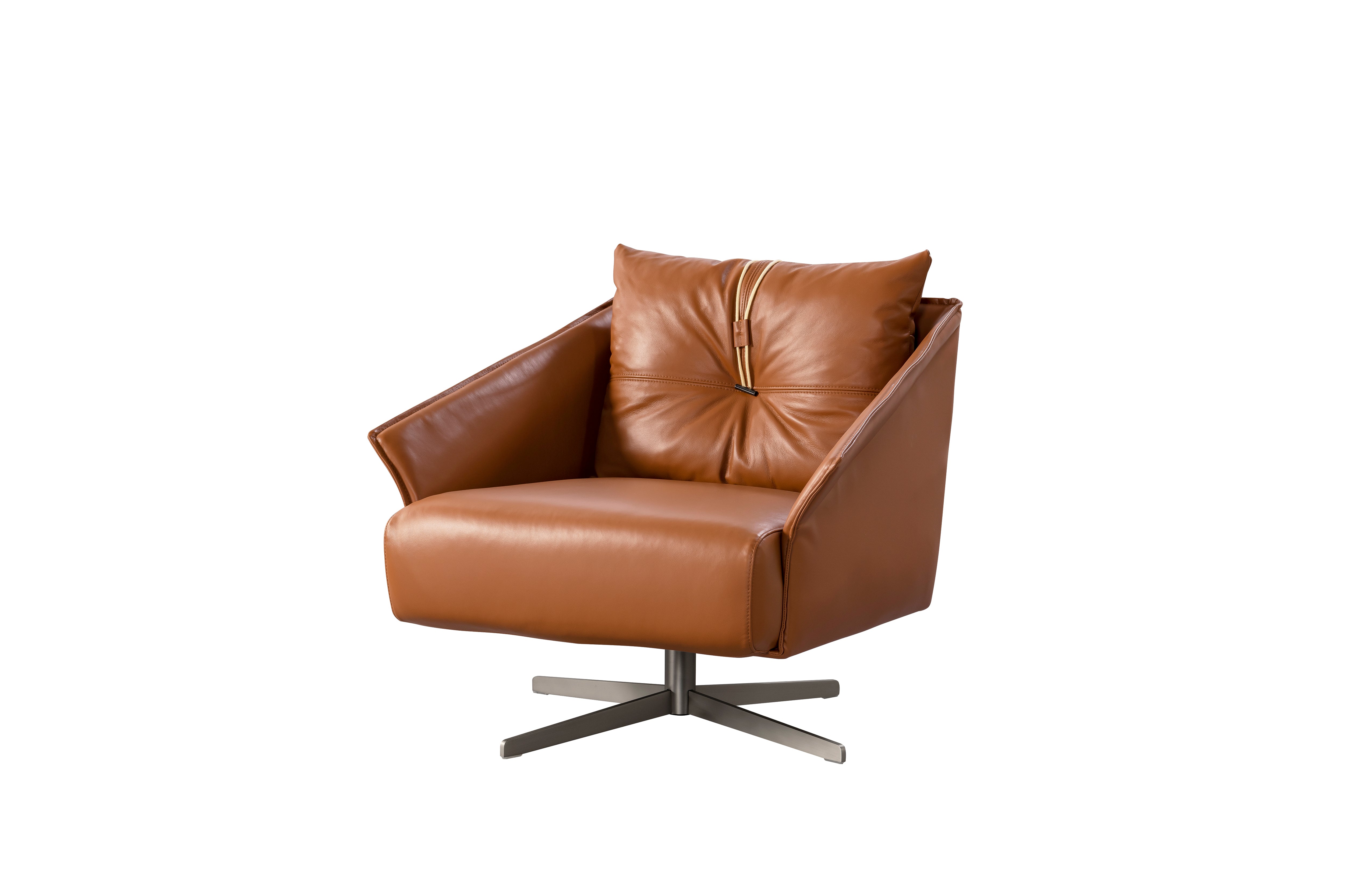 Ahad Camel Leather Chair