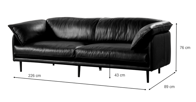 Ahad 3 Seater Sofa (226cm)