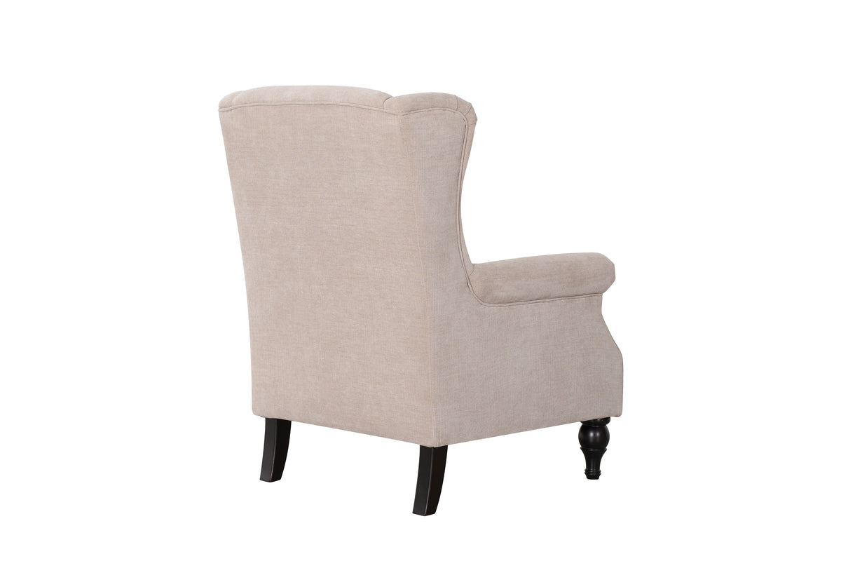 Saddle Beige Accent Chair